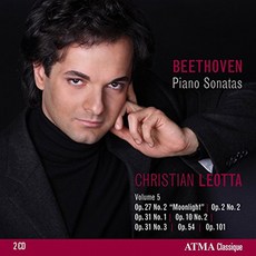 LUDWIG VAN BEETHOVEN - PIANO SONATAS VOL.5/ CHRISTIAN LEOTTA 베토벤: 피아노 소나타 5집 캐나다수입반, 2CD