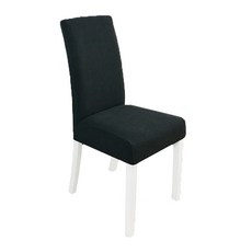 그뤠잇 패턴 모던 니트 식탁의자 커버, 블랙, 1개