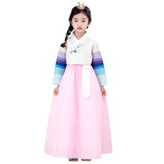 한예빔 여아용 구름예빔 한복 세트 HB6039