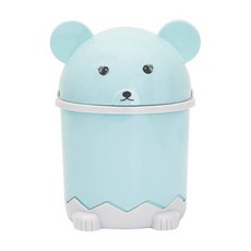 블링 곰돌이 데스크 미니 휴지통, 블루