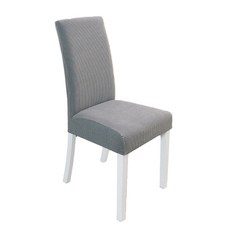 그뤠잇 패턴 모던 식탁의자 커버, 그레이, 1개