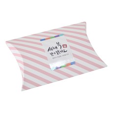 黃氏便當 半月盒 條紋 粉紅色 20入 + 新年快樂 方形書法貼紙 20入, 混合顏色, 1套