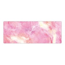 DM I Love Com 大理石造型長桌墊 90 x 40 cm, 粉紅色, 1個