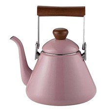 kocaco Drip電磁爐適用木質提把琺瑯煮水壺, 1.7L, 混色