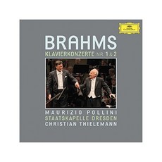 JOHANNES BRAHMS - PIANO CONCERTOS NOS.1 & 2/ MAURIZIO POLLINI CHRISTIAN THIELEMANN EU수입반, 2CD