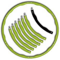 Bfit 軟式呼拉圈 初學者 1.2kg+附加件 300g, 混色