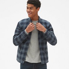 갭 남성용 플란넬 셔츠 자켓
