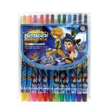 희망노트사 베이블레이드 샤프식 색연필, 12색