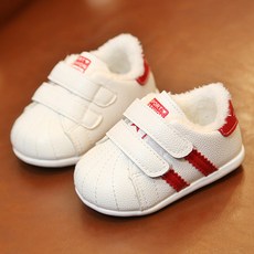 JOYMULTI 童款內刷毛魔鬼氈休閒鞋