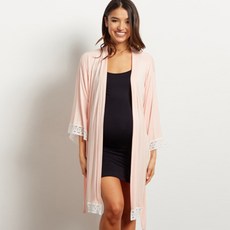 햇살 유럽풍 순면 7부소매 벨티드 수유가디건 RC11139