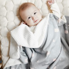 baby muffin 柔軟印花毯, 灰色空間