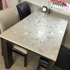월드디자인 다용도 테이블 유리매트 100 x 60 cm, 크리스탈플라워, 1개