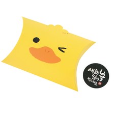 黃家便當盒半月形盒 小雞 10入+新年快樂新書法貼紙 黑色 10入, 混色, 1套