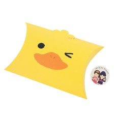 黃家便當半月形盒 小雞 30入+新年快樂貼紙 男孩女孩 30入, 混色, 1套