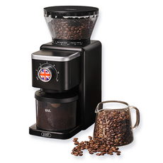 pLAniT 家用電動粗細調節研磨器Milestone研磨咖啡豆 黑色, PGR-B210B