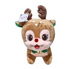 鈴鐺站鹿玩偶, 1個, 棕色