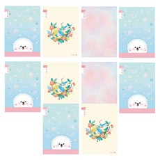 모닝글로리 여아용 1000 초등 SP 넓은칸 2019 독서기록장 10214-80804, 랜덤 발송, 10권