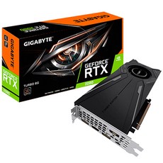 기가바이트 지포스 RTX 2080 UDV 터보포스 그래픽카드 D6 8GB GV-N2080TURBO-8GC