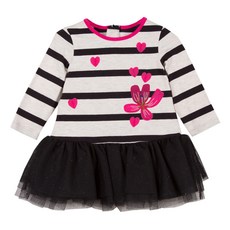 catimini 條紋平紋針織上衣亮片半身裙