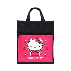 Hello Kitty 雙色花朵鞋袋