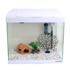 LEECOM XP360 家居裝飾魚缸套組, 白色的