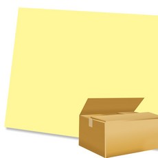 대원우드보드 보드콤 연노랑색 450 x 600 mm B-020, 5mm, 30개입