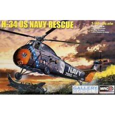 Trumpeter 1/48 H-34 US Navy Rescue塑膠模型 TRU64102, 1個