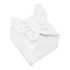 도나앤데코 루나 버터플라이 장식 미니상자, 화이트, 20개입