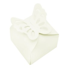 도나앤데코 루나 버터플라이 장식 미니상자, 크림화이트, 1세트