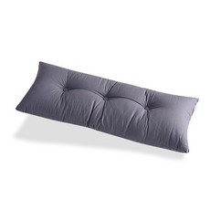 I'm Living 亞麻水洗壓紋長條抱枕, 海軍