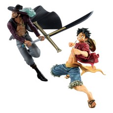 Banpresto 005 一件 BWFC 雕刻國王峰會戰鬥 SPECIAL 猴子 D 路飛+米霍克人偶套組, 1套