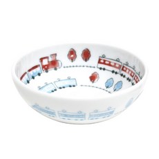 火車印花兒童碗, 混色, 1入