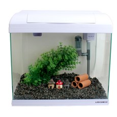 LEECOM XP360 森林裝飾魚缸套組, 白色的