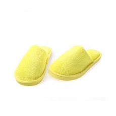 DM 알럽홈 심플컬러 실내 거실화, 옐로우, 1개