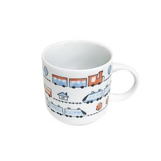 火車印花孩童馬克杯, 混色, 1入
