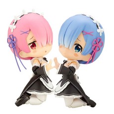 Kotobukiya Cu poche Cu posu超級從零開始的異世界生活 蘭姆 蕾姆公仔 2種組, 1套