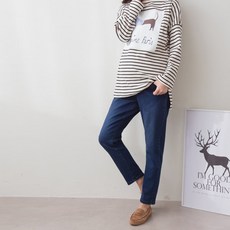 반하지오 임부복 겨울 기모 블루진