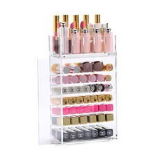 ASHWOLF 時尚唇膏收納盒, 1個, Transparent