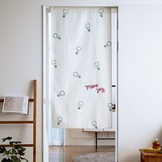 Decoone 魔鬼氈印花門簾, 綠色