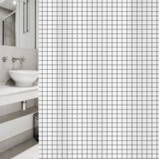 Design Soopul 浴簾 復古風格 vsc 67 + 不鏽鋼窗簾掛鉤, 1套