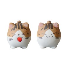 Block Mart 貓咪迷你花盆 2入組, 隨機出貨
