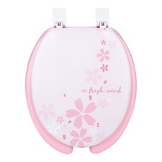 Shabath 軟式U型馬桶蓋, 櫻花, 1個