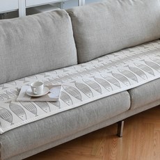 Gaongil 高級魚圖案棉質緹花沙發墊