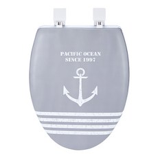 샤바스 퍼시픽 오션 소프트 변기커버 O형, 혼합 색상, 1개