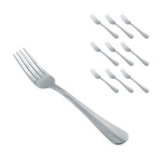 Queensense 三角餐具叉, 單一顏色, 10個