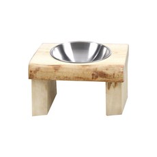 무브디자인 원목 에쉬 펫식기 1구, 혼합 색상, 1개