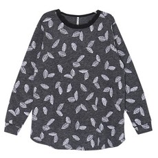 이얀 임산부 나뭇잎 니트 티