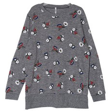 이얀 임산부 플라워 패턴 니트티