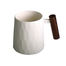 高原肉桂樹柄馬克杯 500ml, 白色素面, 1個