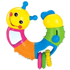 HOLA 毛毛蟲造型搖鈴 786B, 混色